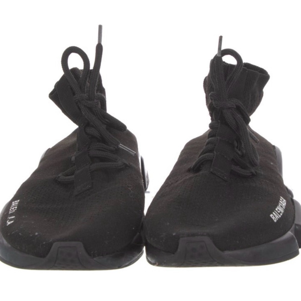 Balenciaga Black Men's Speed Trainer High-Top Sock Sneaker